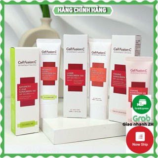  Kem chống nắng Cell Fusion C Hàn Quốc Nâng Tông Cho Mọi Loại Da Toning Sunscreen 100 SPF50+ - HANA 