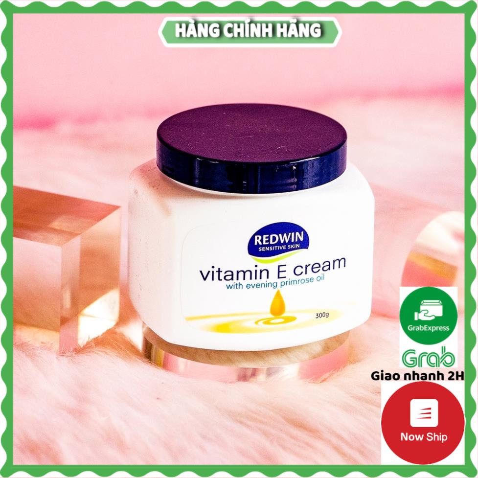 Kem dưỡng da mềm mịn, ngăn ngừa nếp nhăn Redwin Vitamin E Cream 300g Úc - HANA