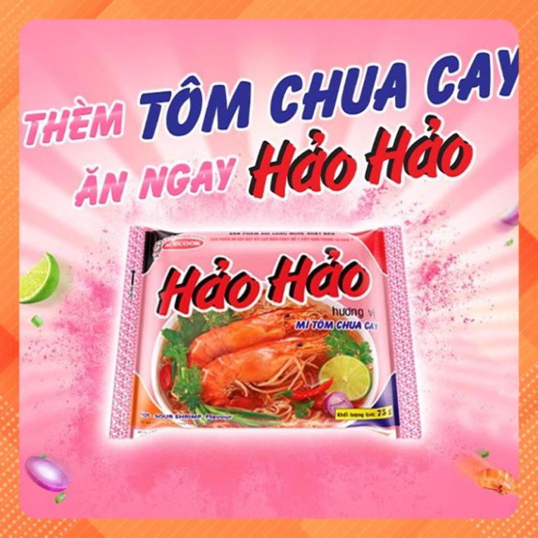 1 gói Mì Hảo Hảo chua cay (70 gam) Cty ACECOOK Việt Nam,loại có muối và ko muối