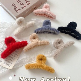 Kẹp tóc phối lông thỏ đáng yêu siêu cute cho nữ