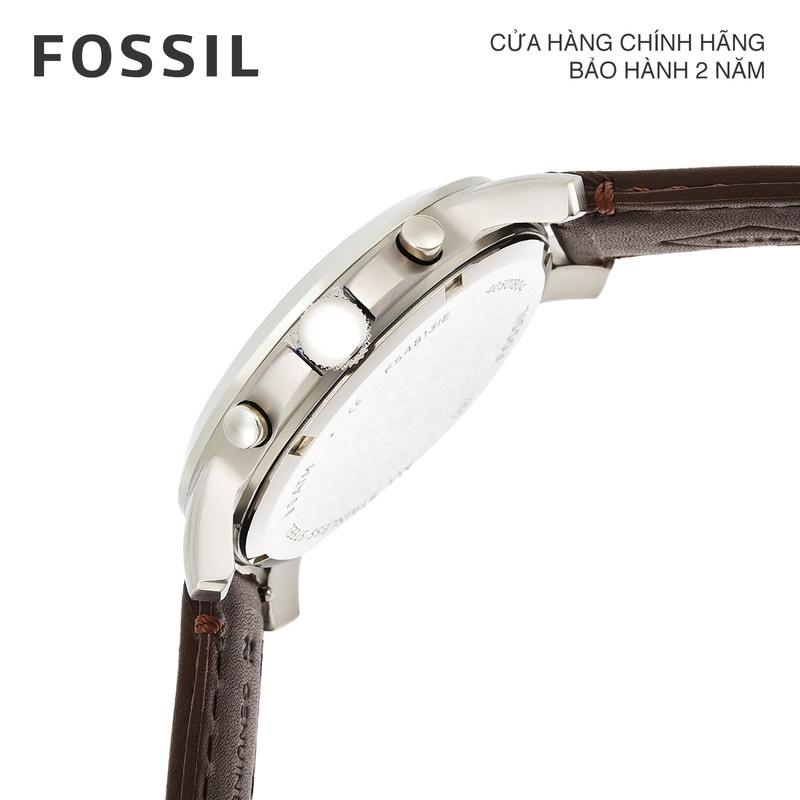 Đồng hồ nam Fossil GRANT dây da FS4813IE- màu nâu