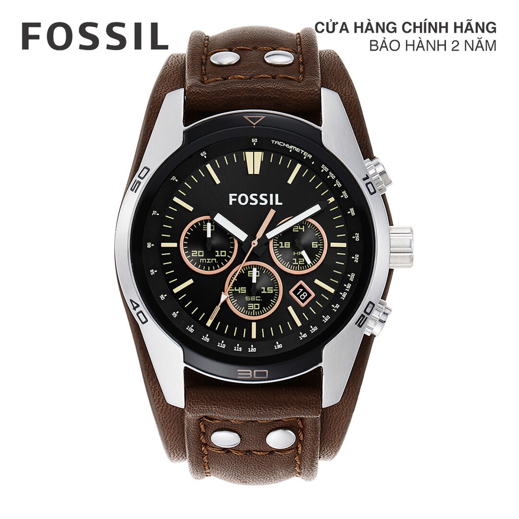 Đồng hồ nam Fossil COACHMAN CH2891 dây da - màu nâu
