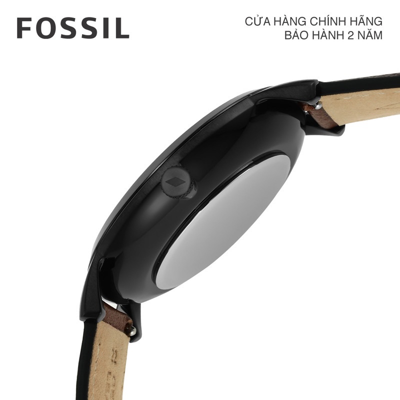 Đồng hồ nam Fossil THE MINIMALIST SOLAR FS5841 dây da - màu đen