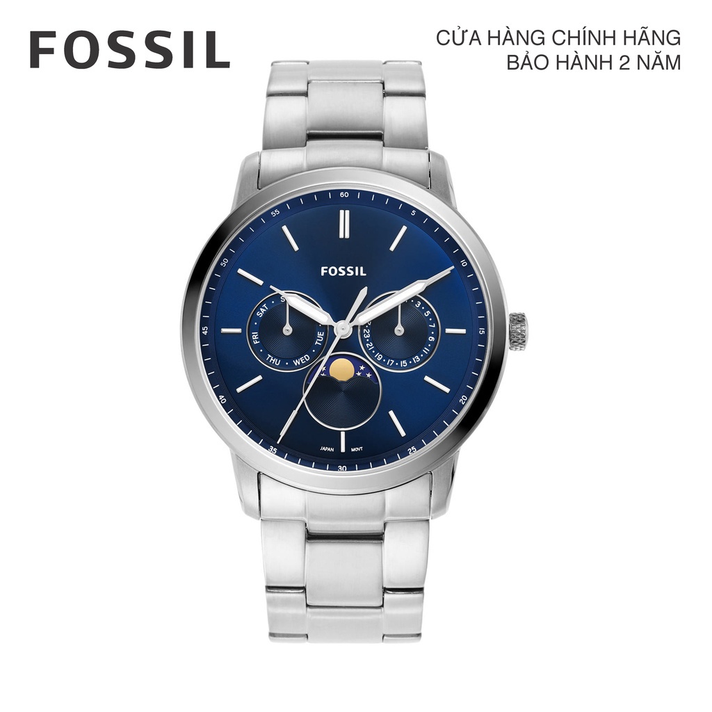 Đồng hồ nam Fossil Neutra Moonphase FS5907 dây thép không gỉ - two tone