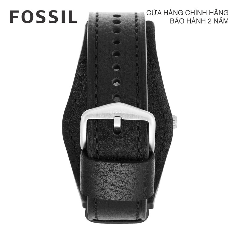 Đồng hồ nam Fossil Machine FS5922 dây da, màu đen