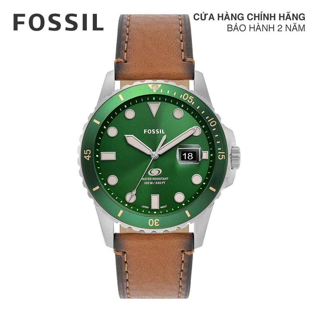 Đồng hồ nam Fossil BLUE FS5946 dây da - màu nâu