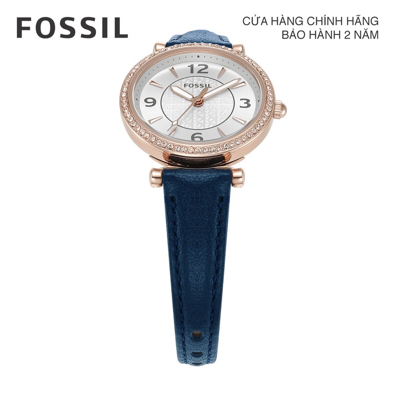 Đồng hồ nữ Fossil Carlie dây da ES5295 - màu xanh navy