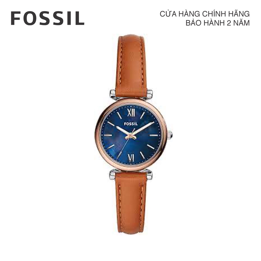 Đồng hồ nữ Fossil CARLIE MINI dây da ES4701- màu nâu