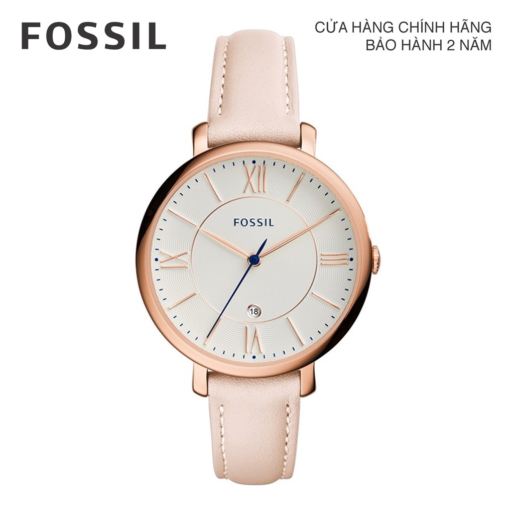 Đồng hồ nữ Fossil JACQUELINE dây da ES3988- màu trắng