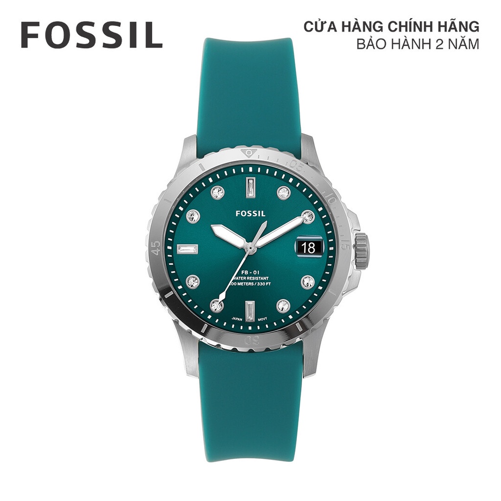 Đồng hồ nữ Fossil FB-01 ES5287 silicone - màu xanh