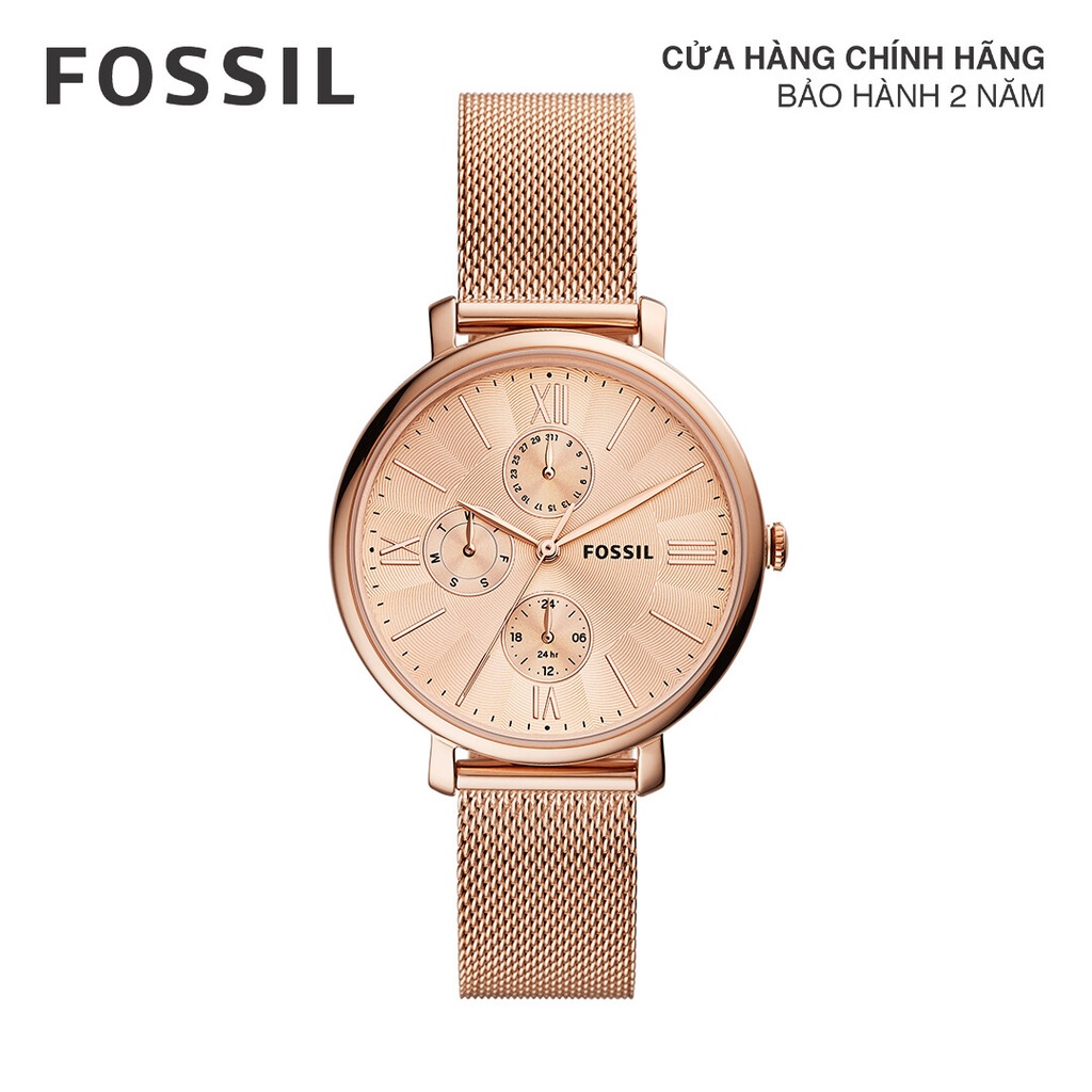 Đồng hồ nữ Fossil JACQUELINE MULTIFUNC dây thép không gỉ ES5098 - màu vàng hồng