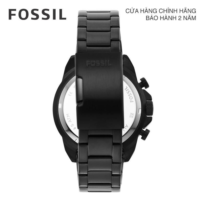 Đồng hồ nam Fossil 44MM BRONSON FS5851 dây thép không gỉ - màu đen