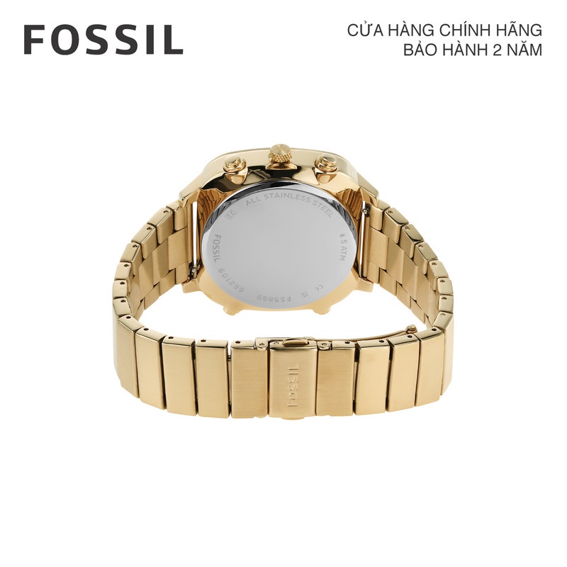 Đồng hồ nam Fossil  FS5889 dây thép không gỉ - màu vàng