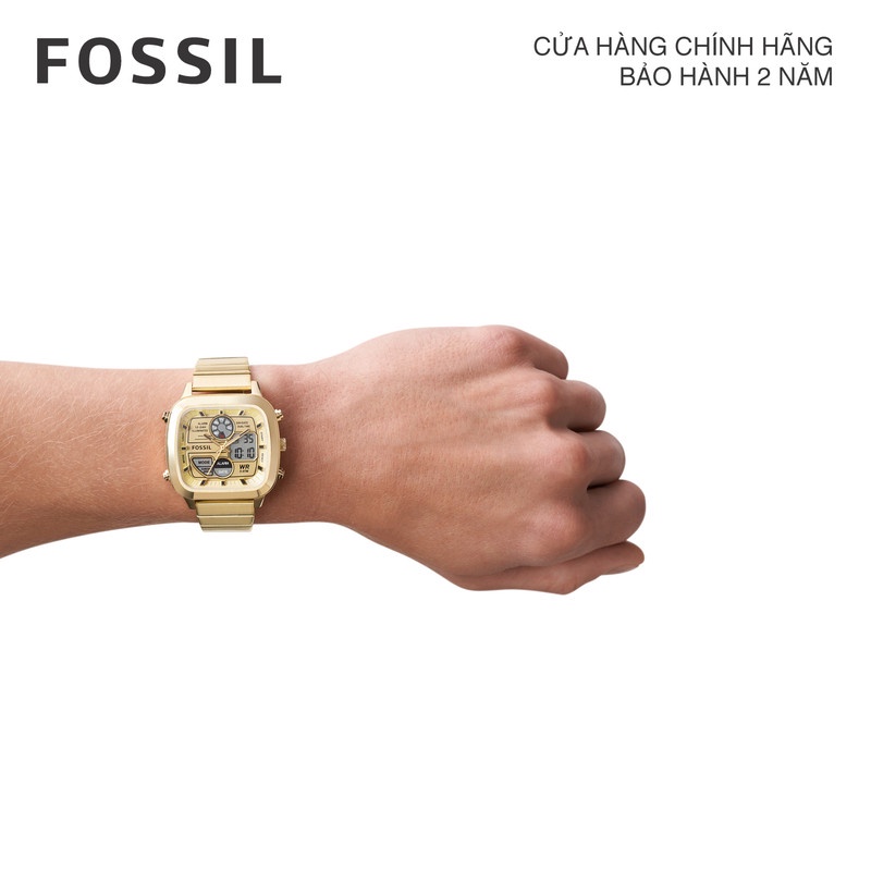 Đồng hồ nam Fossil  FS5889 dây thép không gỉ - màu vàng