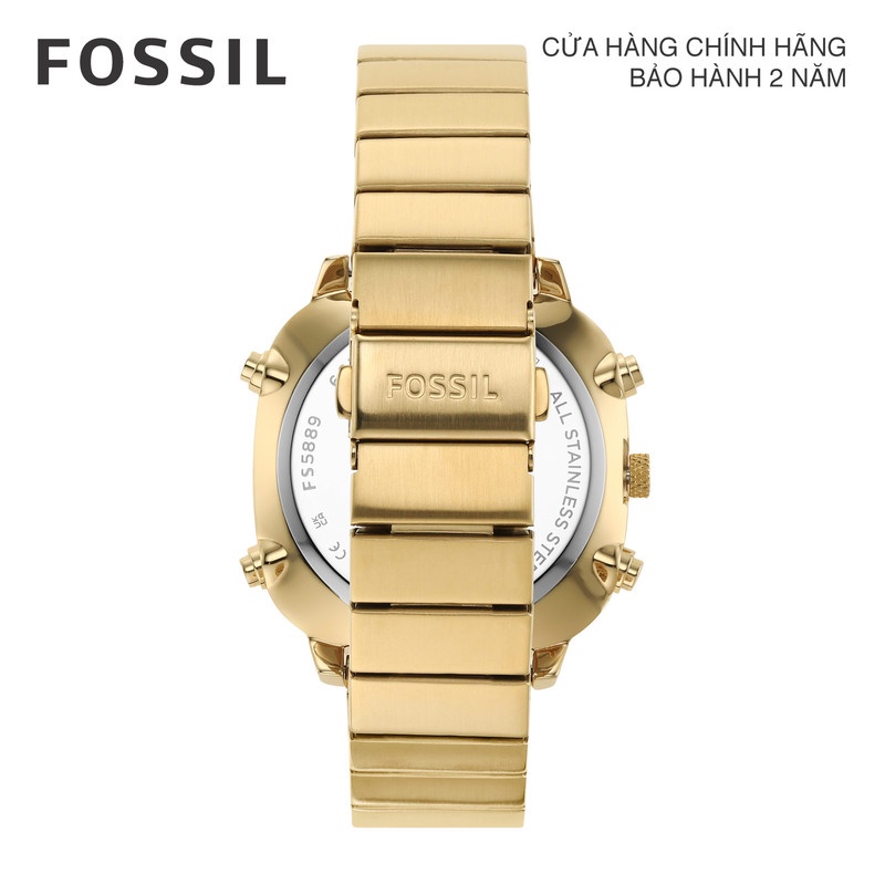 Đồng hồ nam Fossil  FS5889 dây thép không gỉ - màu vàng