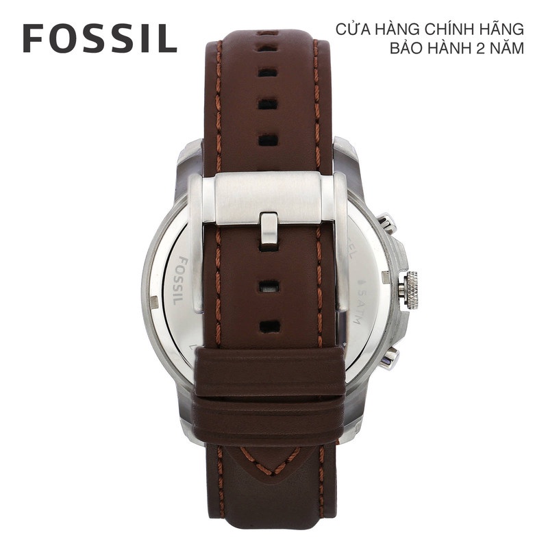 Đồng hồ nam Fossil GRANT FS4735 dây da - màu nâu