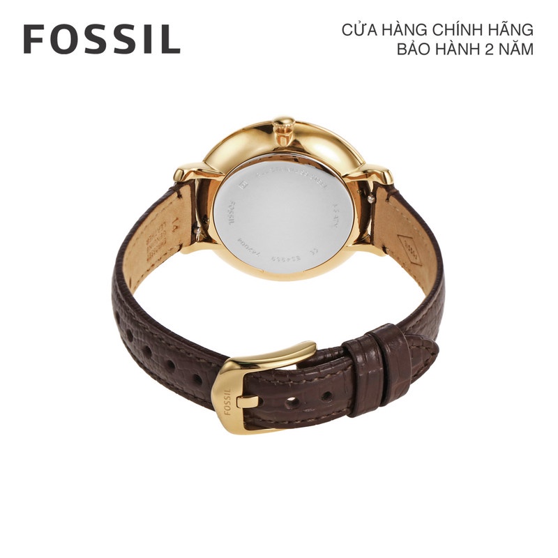 Đồng hồ nữ Fossil Jacqueline Three-Hand dây da ES4969 - màu nâu