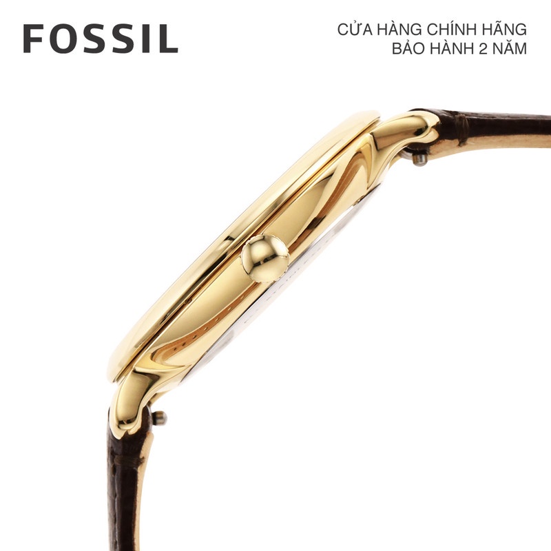 Đồng hồ nữ Fossil Jacqueline Three-Hand dây da ES4969 - màu nâu