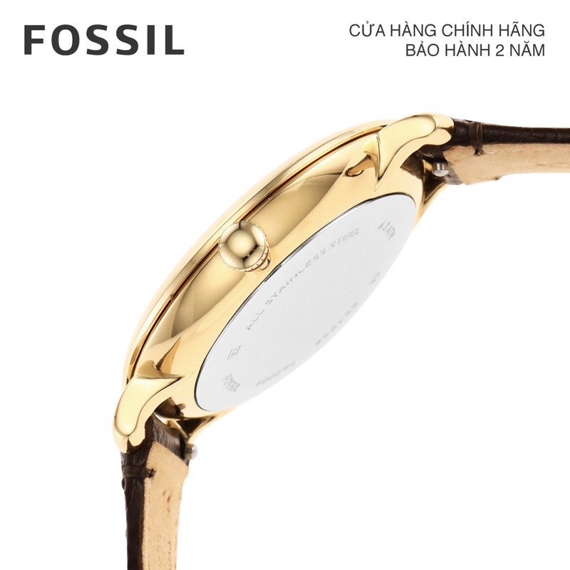 Đồng hồ nữ Fossil Jacqueline Three-Hand dây da ES4969 - màu nâu
