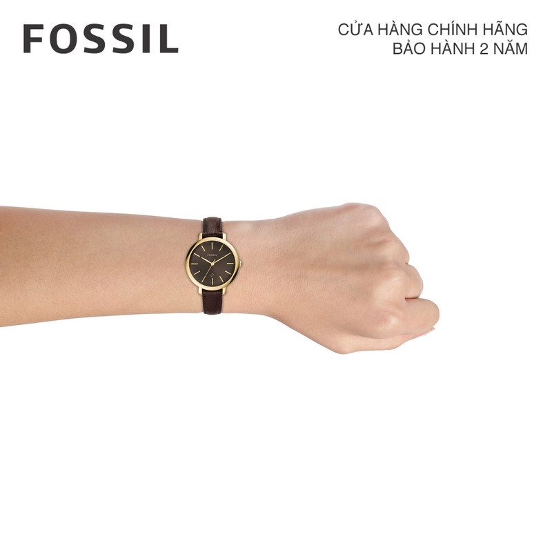 Đồng hồ nữ Fossil Jacqueline Three-Hand dây da ES4969 - màu nâu