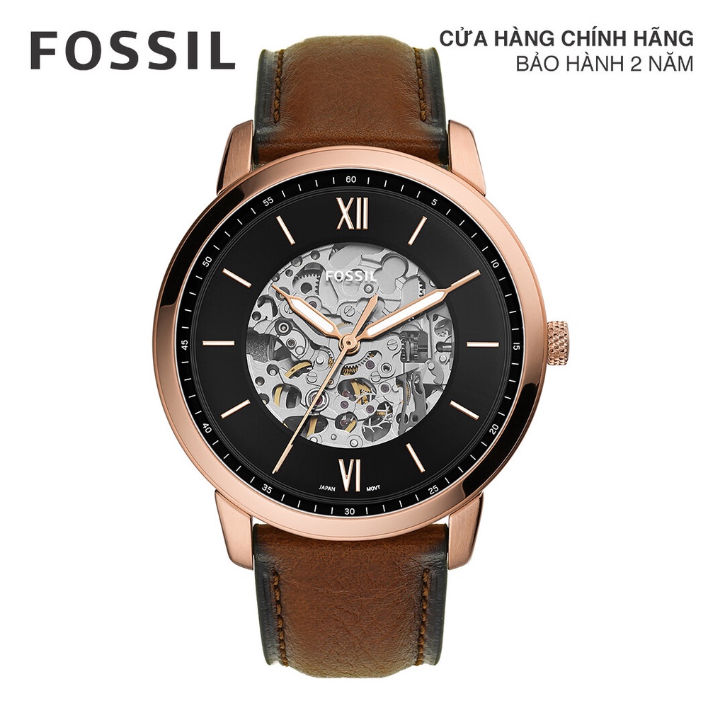 Đồng hồ nam Fossil NEUTRA AUTOMATIC ME3195 dây da - màu nâu