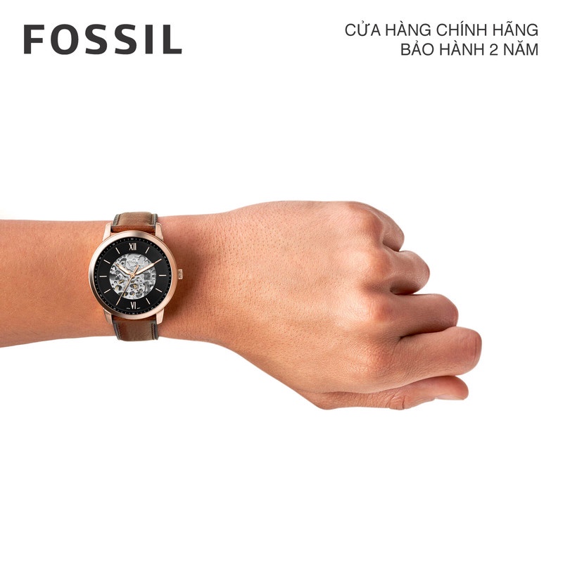 Đồng hồ nam Fossil NEUTRA AUTOMATIC ME3195 dây da - màu nâu