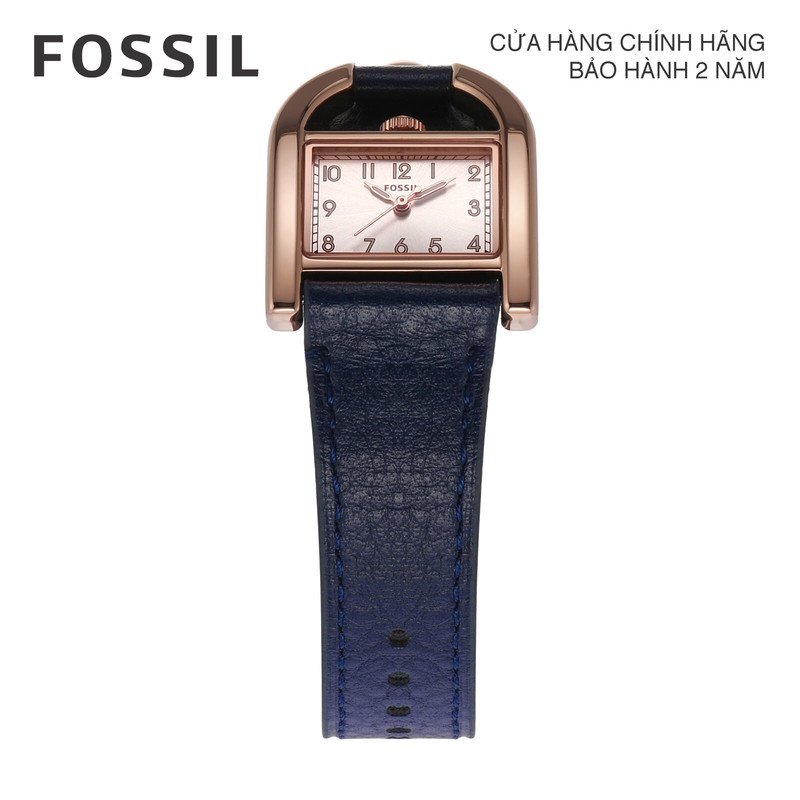 Đồng hồ nữ Fossil Harwell ES5266 dây da - màu xanh