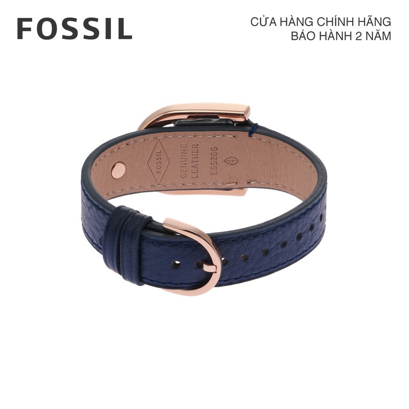 Đồng hồ nữ Fossil Harwell ES5266 dây da - màu xanh