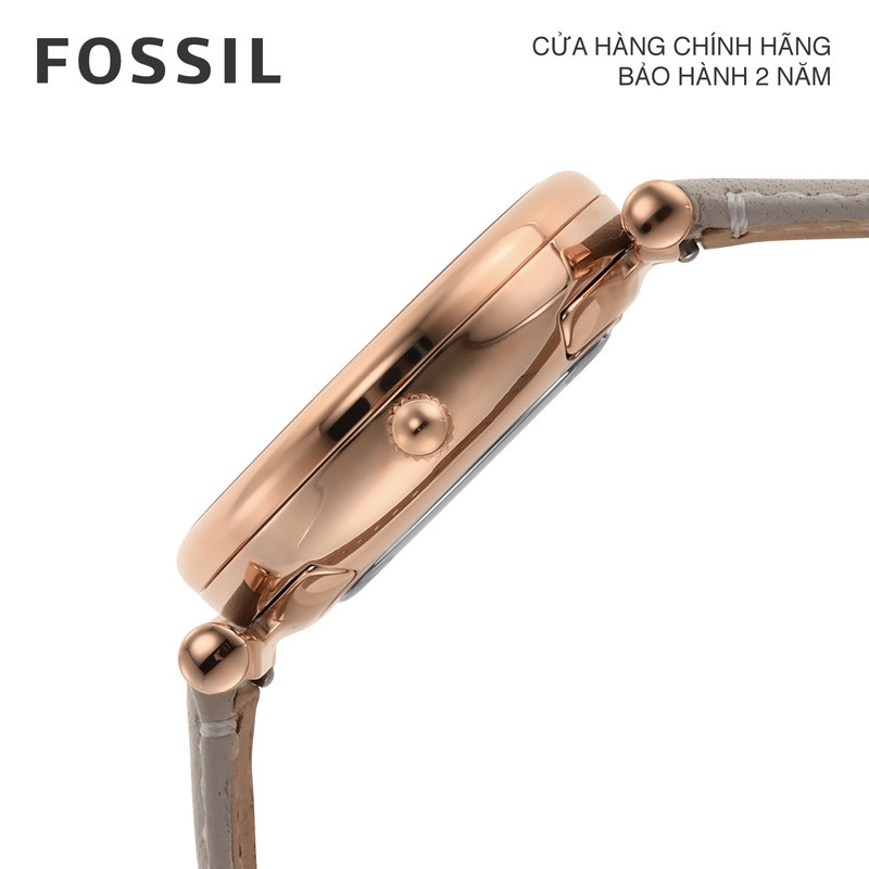 Đồng hồ nữ Fossil Carlie ES5161 dây da- màu xám