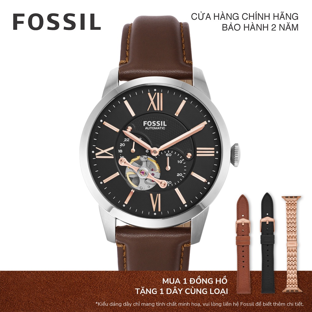 [MUA 1 TẶNG 1] Đồng hồ nam Fossil dây da ME3061 - màu nâu