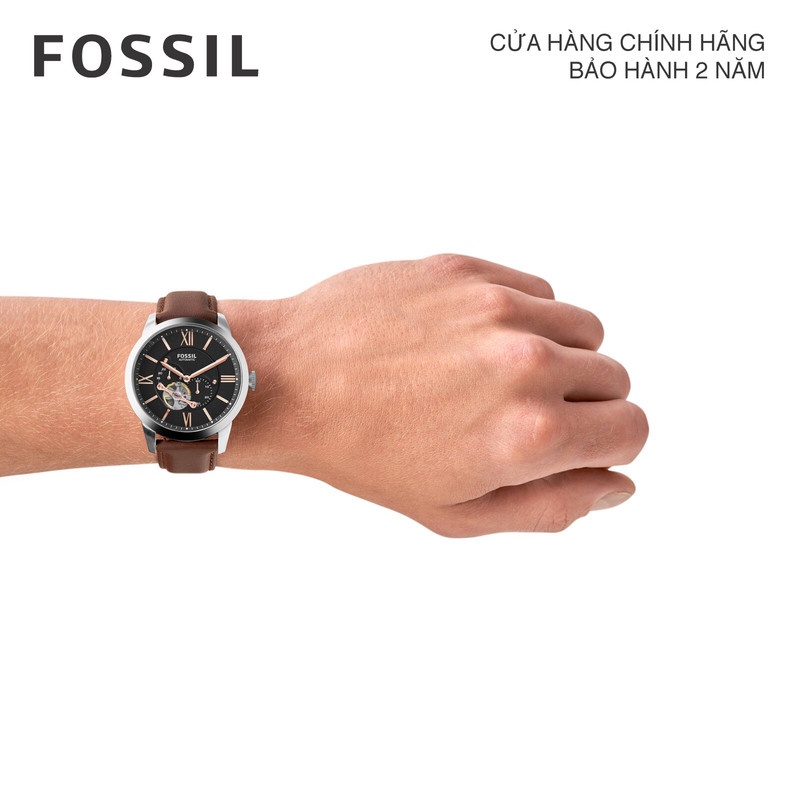 [MUA 1 TẶNG 1] Đồng hồ nam Fossil dây da ME3061 - màu nâu