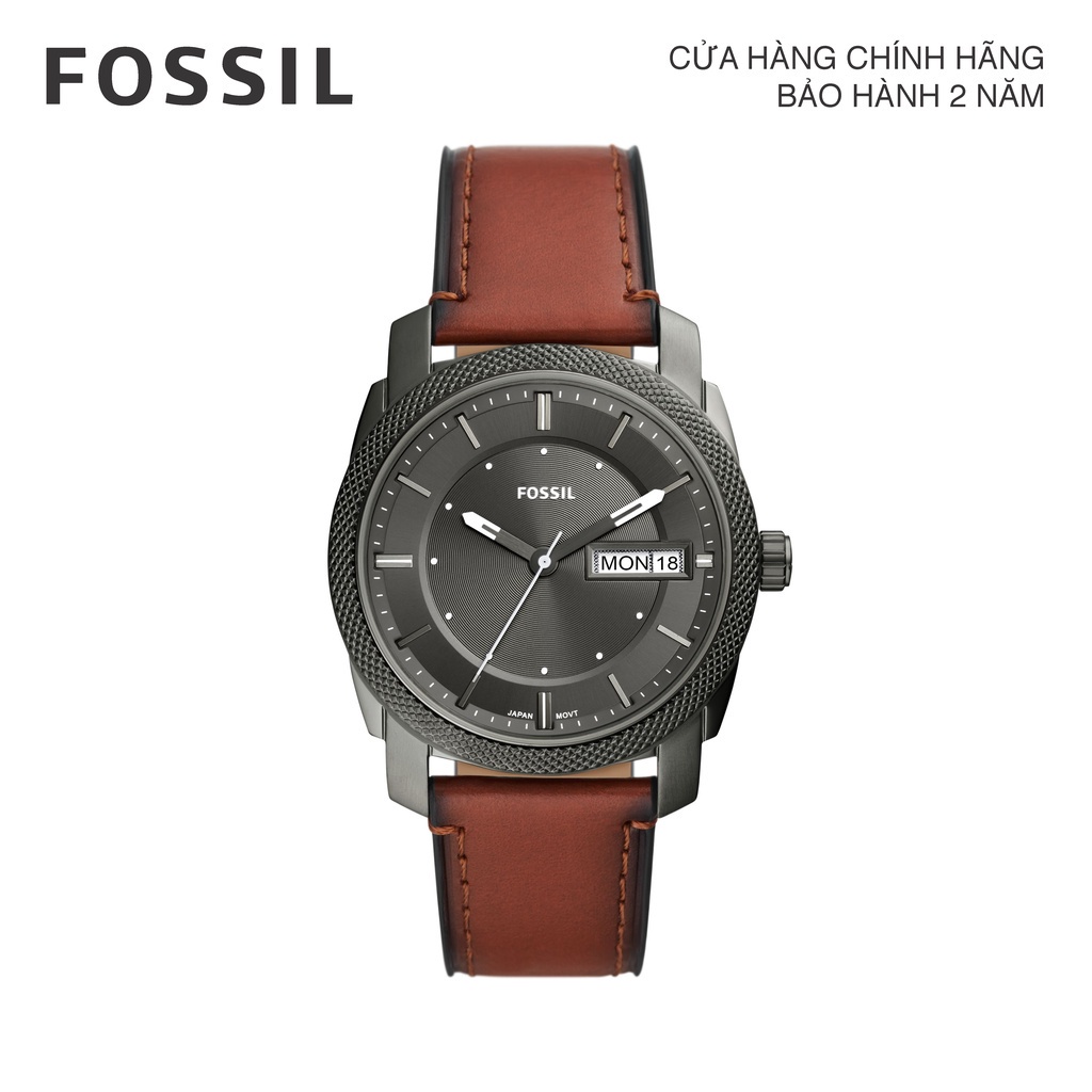 Đồng hồ nam Fossil Machine FS5900 dây da- màu nâu