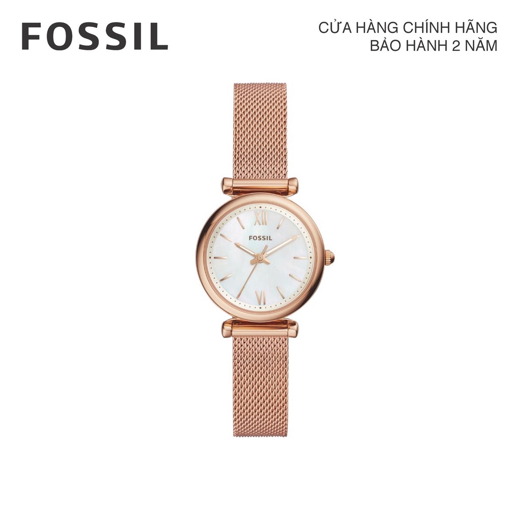 Đồng hồ nữ Fossil CARLIE MINI thép không gỉ ES4433- màu vàng hồng