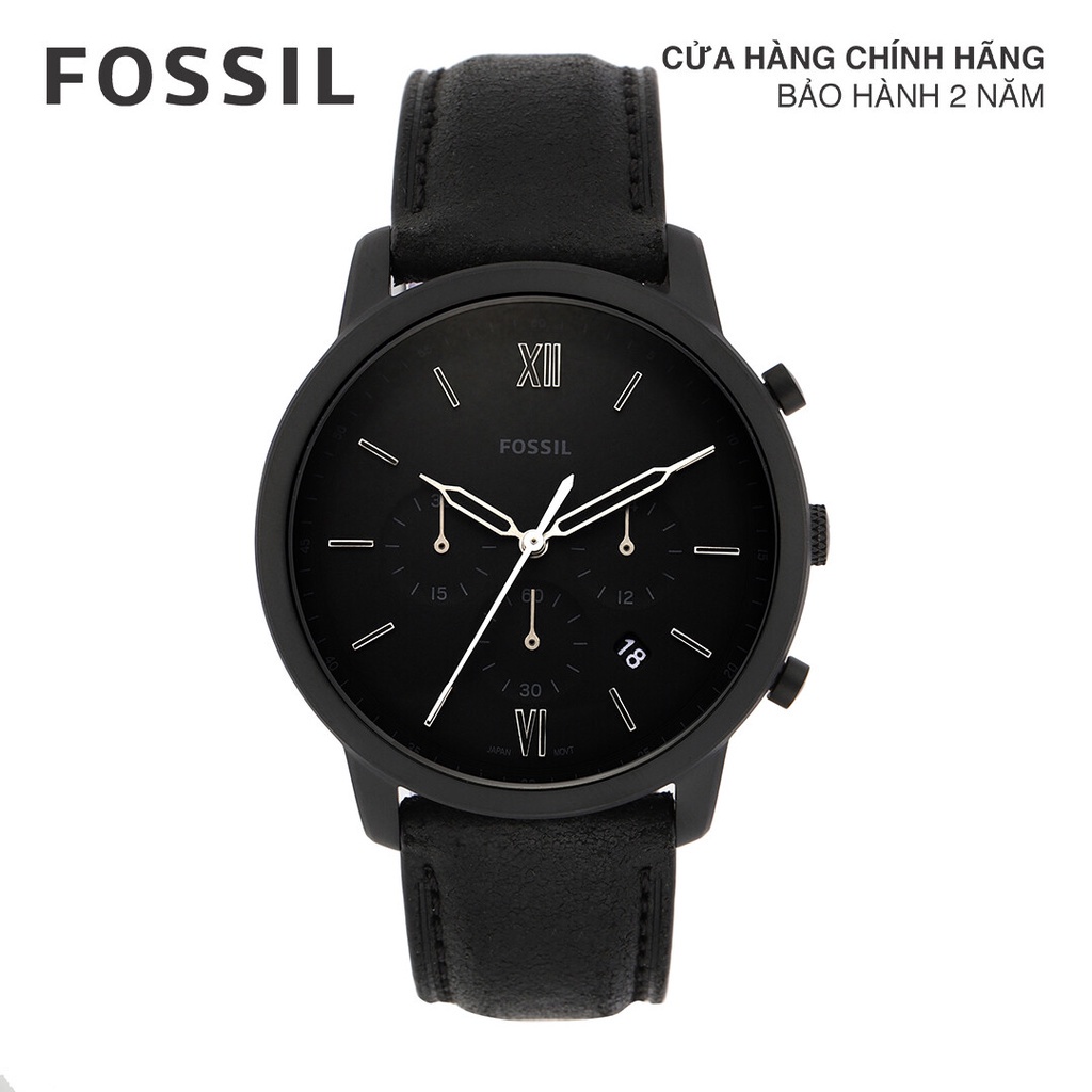 Đồng hồ Kim nam Fossil NEUTRA CHRONO dây da FS5503 - đen