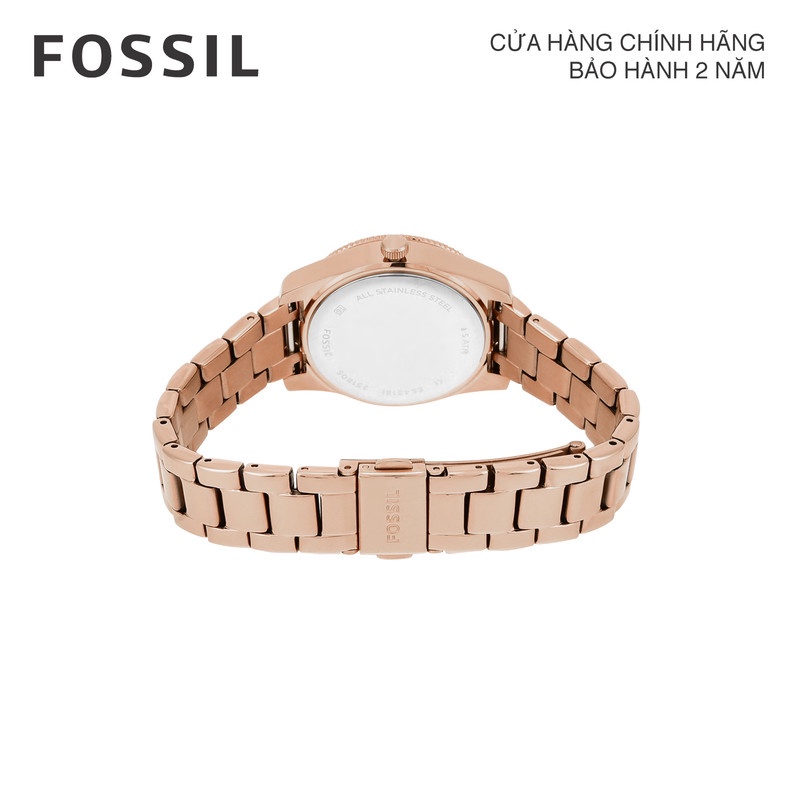 Đồng hồ nữ Fossil Scarlette ES4318 dây thép không gỉ - rose gold