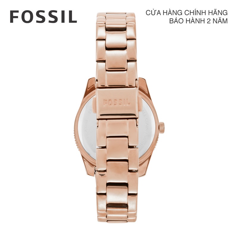 Đồng hồ nữ Fossil Scarlette ES4318 dây thép không gỉ - rose gold