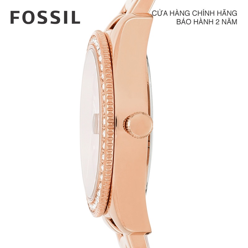 Đồng hồ nữ Fossil Scarlette ES4318 dây thép không gỉ - rose gold