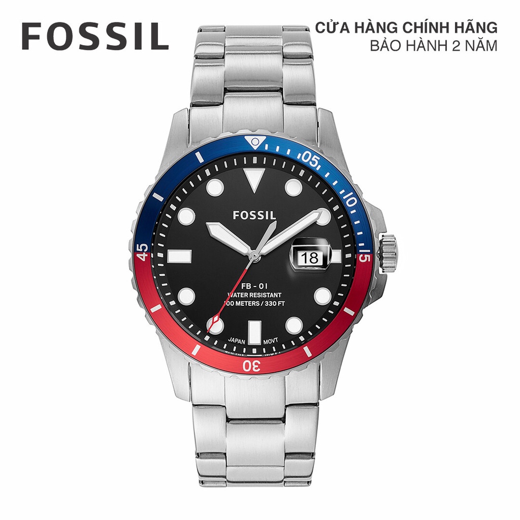 Đồng hồ Kim nam Fossil FB - 01 dây kim loại FS5657 - bạc