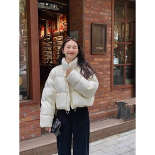 Áo khoác phao croptop dáng Hàn Quốc siêu ấm mùa đông