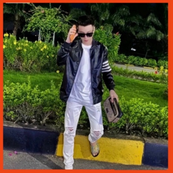 Áo Khoác Gió 2 Lớp Phối Kẻ Vạch Tay Nam Nữ. Áo Bomber Nam Nữ In 4 Vạch Sọc Tay Trẻ Trung Năng Động Phong Cách Boy