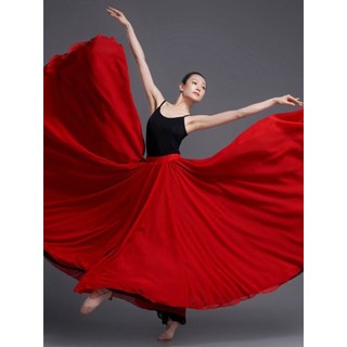 Chân Váy Xòe 720 Độ Chất Liệu chiffon Dùng Để Múa Dân Tộc