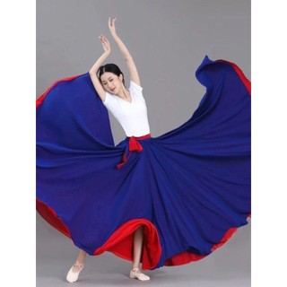 Chân Váy Xòe 720 Độ Chất Liệu chiffon Dùng Để Múa Dân Tộc