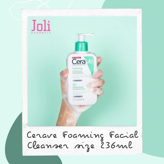 Sữa rửa mặt giúp làm sạch sâu dành cho da dầu Cerave Foaming Facial Cleans 236ML