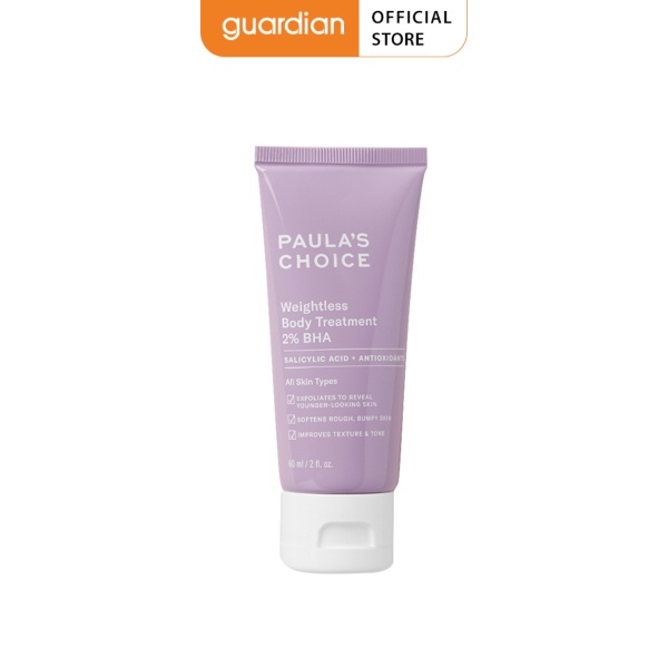 Kem Dưỡng Thể Loại Bỏ Tế Bào Chết Paula's Choice Weightless Body Treatment 2% BHA 60ml