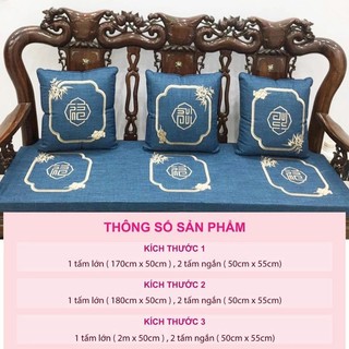 BỘ 3 THẢM GHẾ HOÀNG GIA đủ kt 1m7 tới 2m2( ảnh thật)