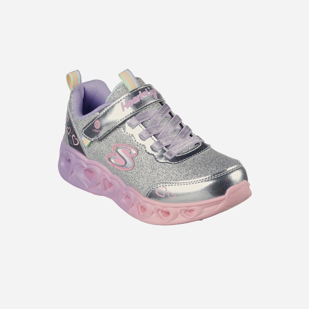 Giày thể thao bé gái Skechers Heart Lights - 302684L-SMLT