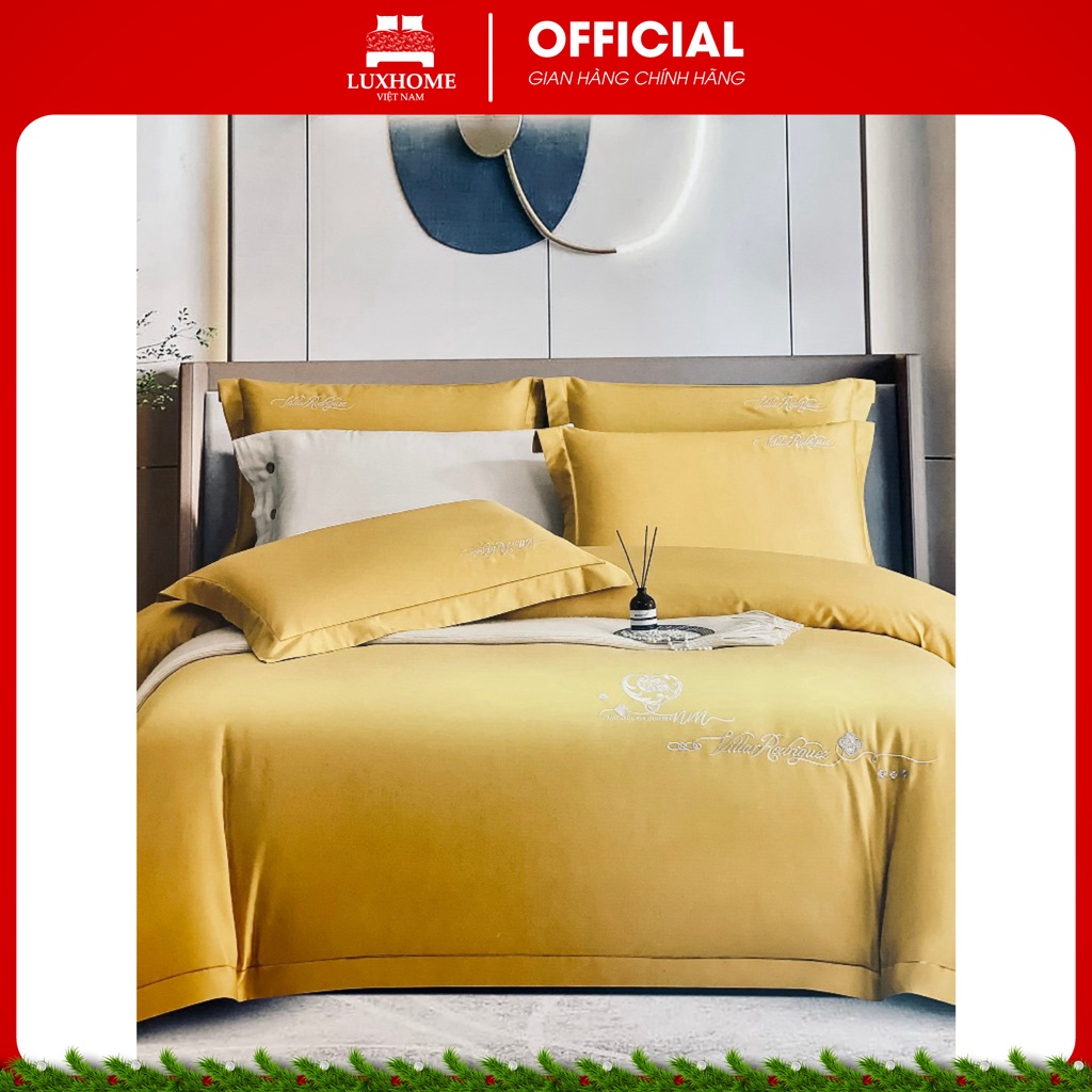 Trọn Bộ Chăn Ga Gối Sateen 120S Siêu Bền, Chất Vải Cotton Dày Dặn, Mềm Thoáng Mát, Màu Sắc Tinh Tế, Hài Hòa