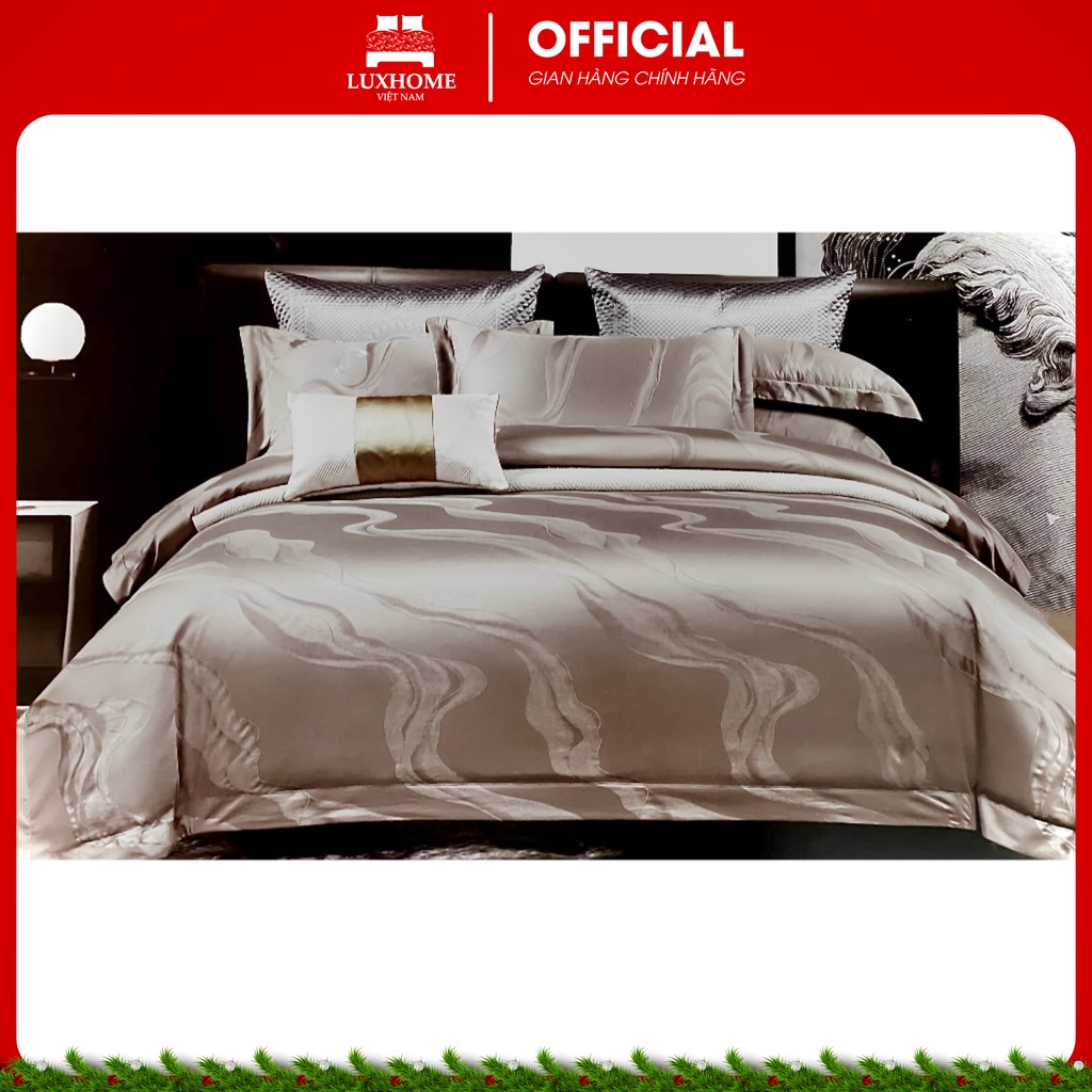 Trọn Bộ Chăn Ga Gối Sateen 120S Siêu Bền, Chất Vải Cotton Dày Dặn, Mềm Thoáng Mát, Màu Sắc Tinh Tế, Hài Hòa