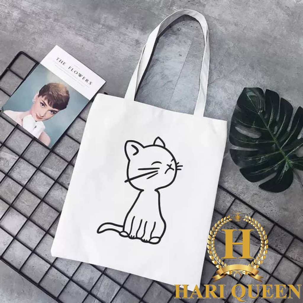 [Túi tote] Túi vải mèo ria TUI2019