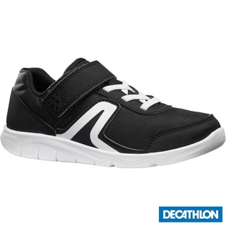 Giày đi bộ thể dục pw 100 cho trẻ em đen trắng DECATHLON mã 8403427